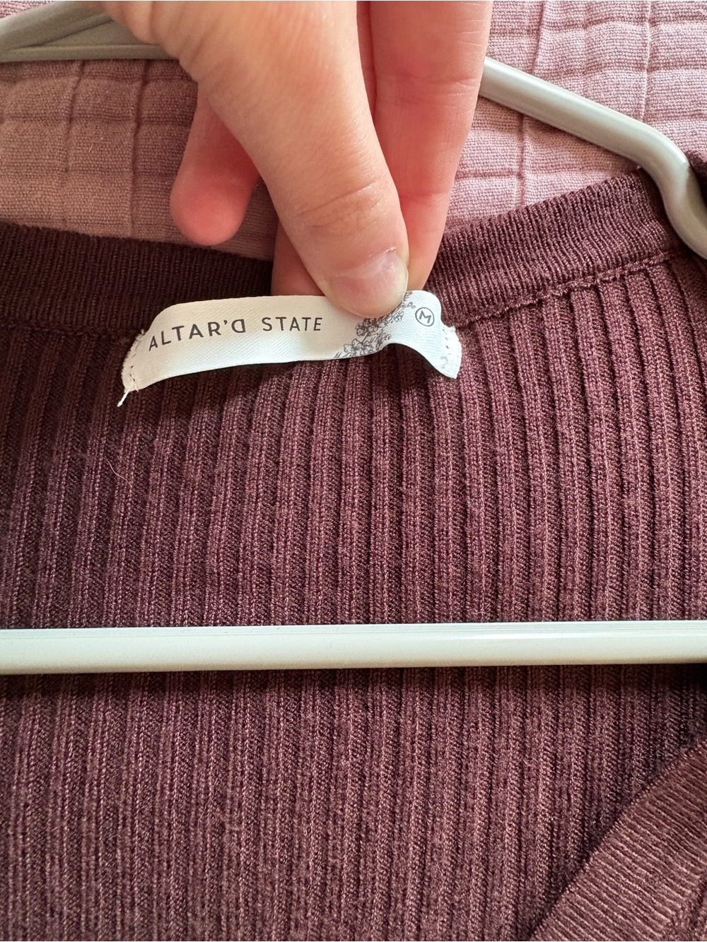 Altar'd State Chocolate Brown Ruffle Cardigan - Picture 3 of 3